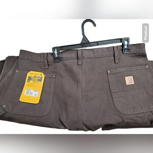 Carhartt Mens Utility Double Knee Work Pant Loose Fit Rugged Flex Dk Brown 36x36